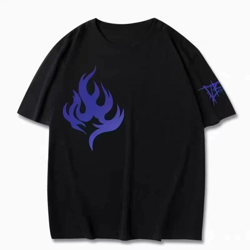 New Anime Project Sekai Aoyagi Toya Cosplay Printed Short Sleeve T-Shirt Casual Tee Fashion Vintage Shirts Versatile in Summer