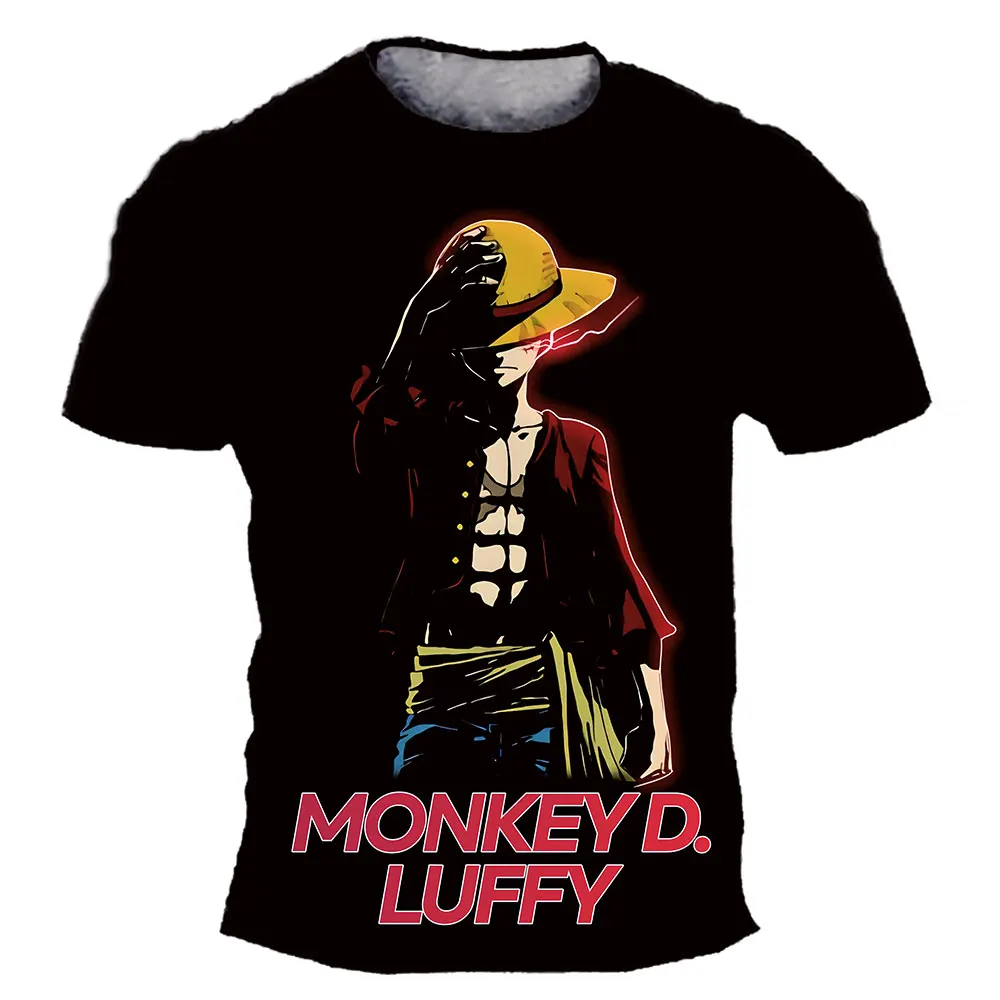Fashion Kid Anime One Piece Luffy T Shirt Boy Clothing Kids Boys Tshirt Children T-shirt Summer Short Sleeve Tops Tees
