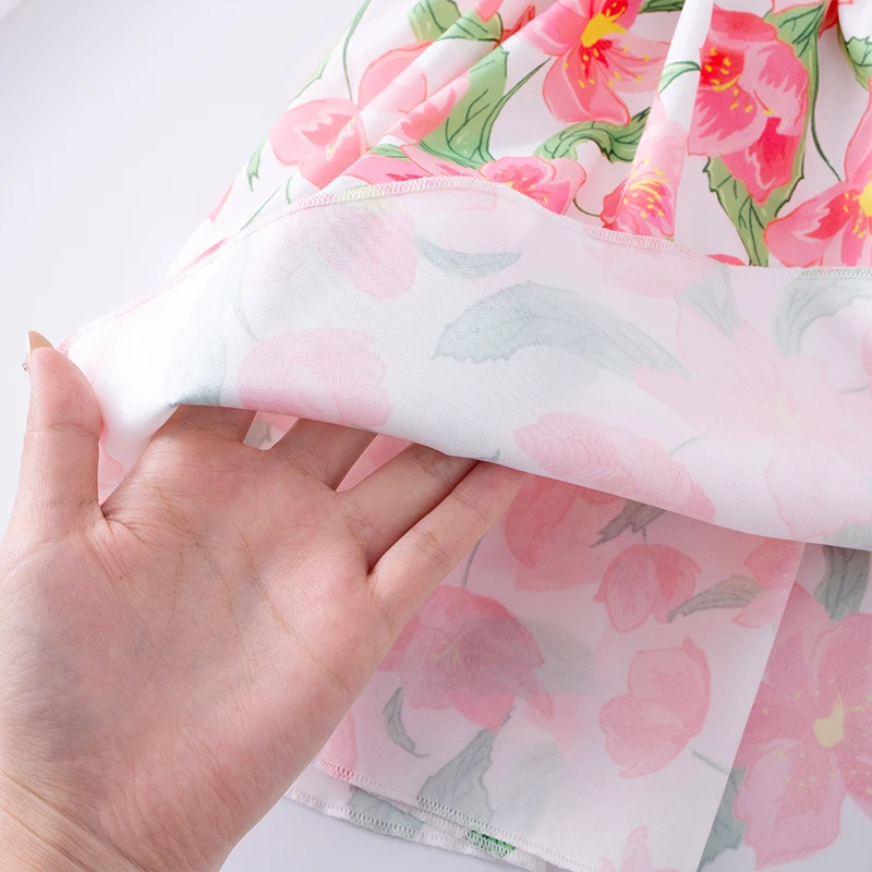 Summer Princess Dress for Little Girls Trendy Baby Kids Summer Wear with Straps Baby Girl Clothes