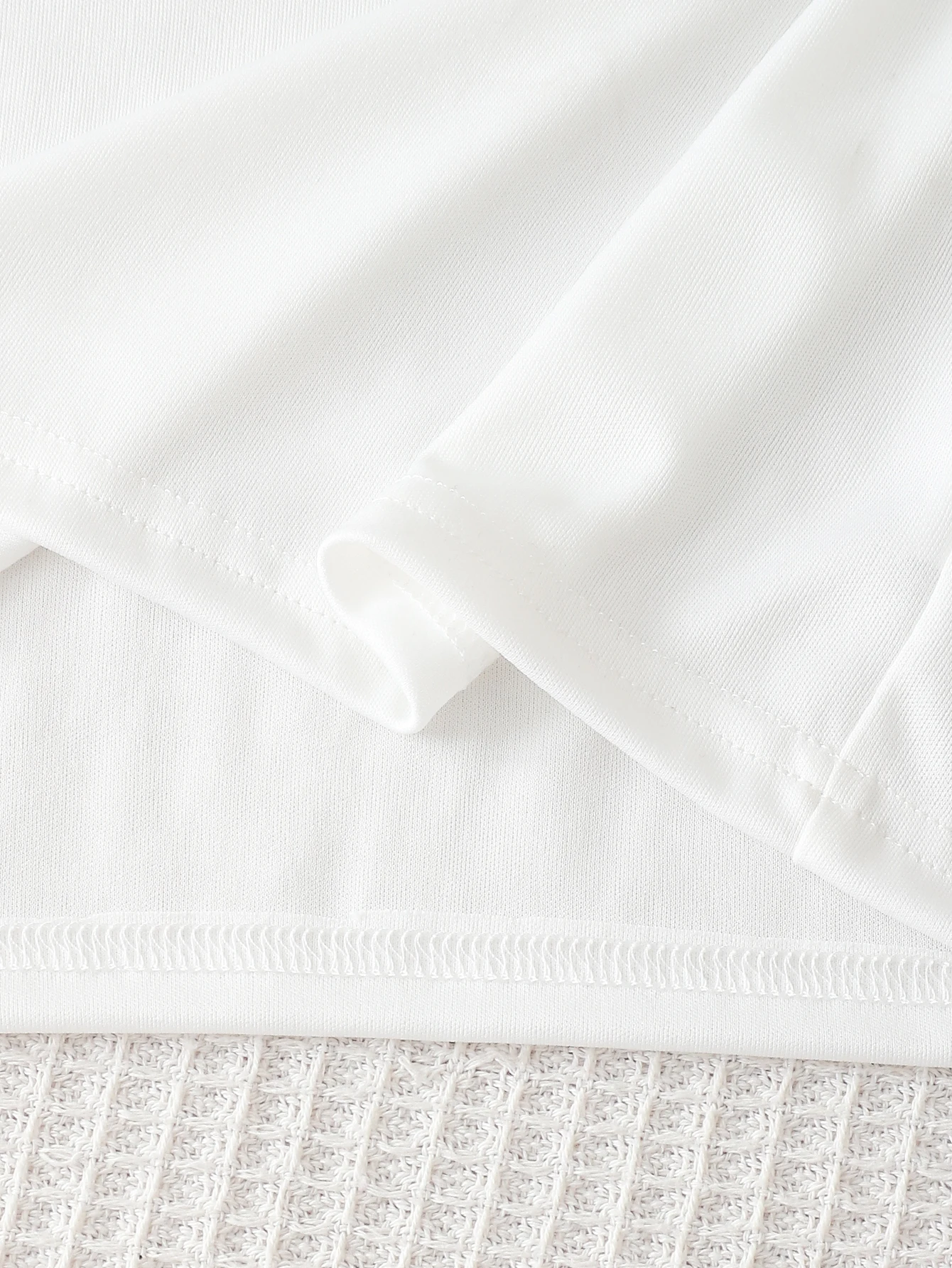 Kids Girls 2 Piece Solid White Short Sleeve T-Shirt & Shorts Set Casual Summer Loungewear Outfit