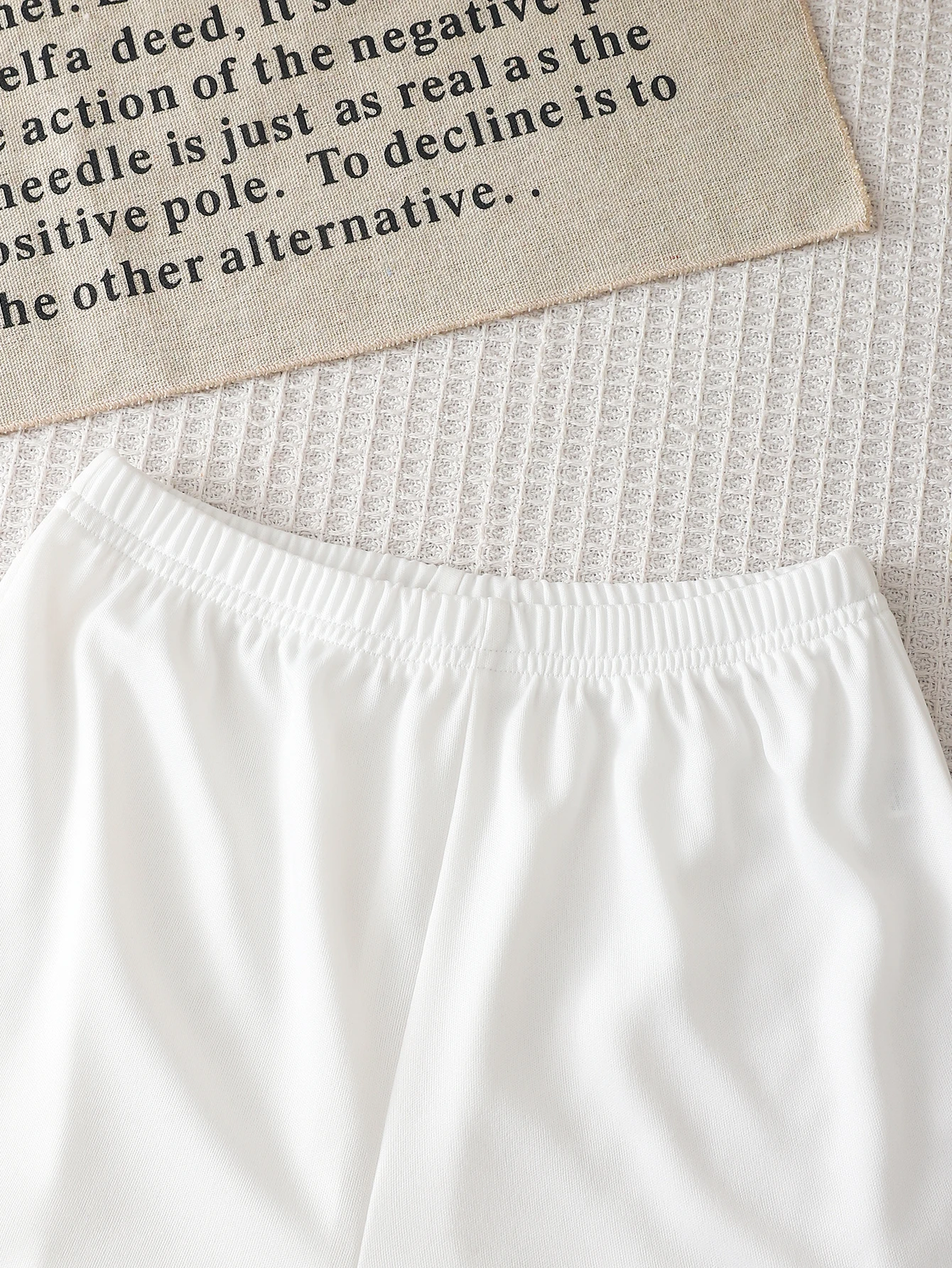 Kids Girls 2 Piece Solid White Short Sleeve T-Shirt & Shorts Set Casual Summer Loungewear Outfit