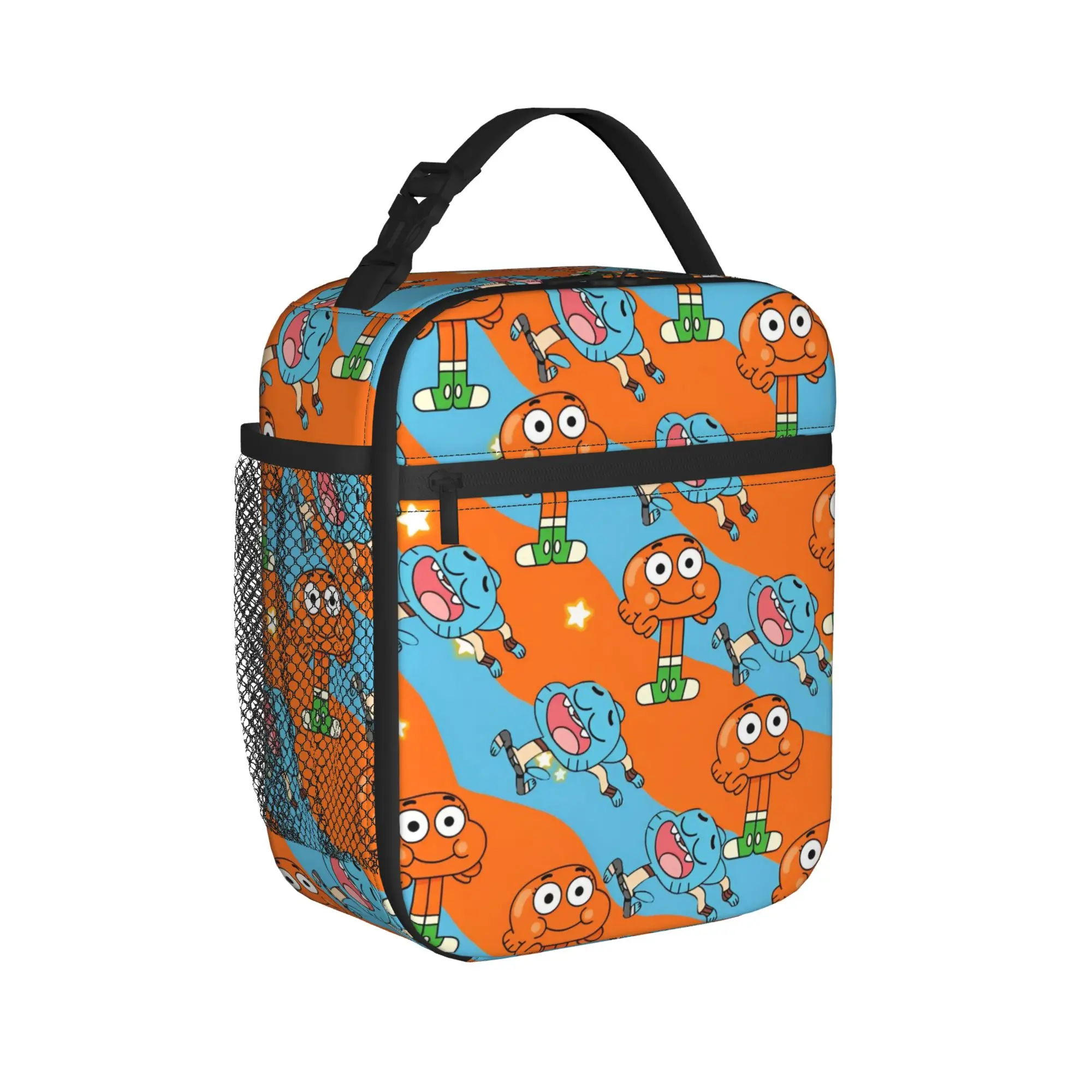 The Amazing World of Gumballs Insulated Lunch Bags for Men Women Food Container Portable Thermal Cooler Lunch Boxes For Work