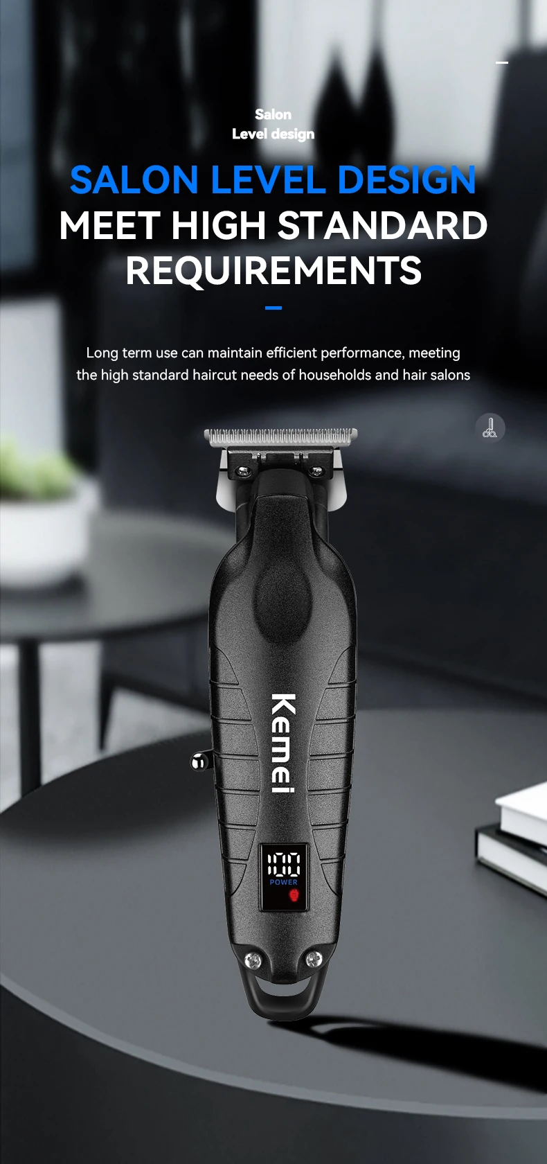 Kemei Hair Clipper Kit for Men Electric Shaver Hair Trimmer Professional Cutting Machine KM-2296 KM-3382 KM-2293 Hair Clipper