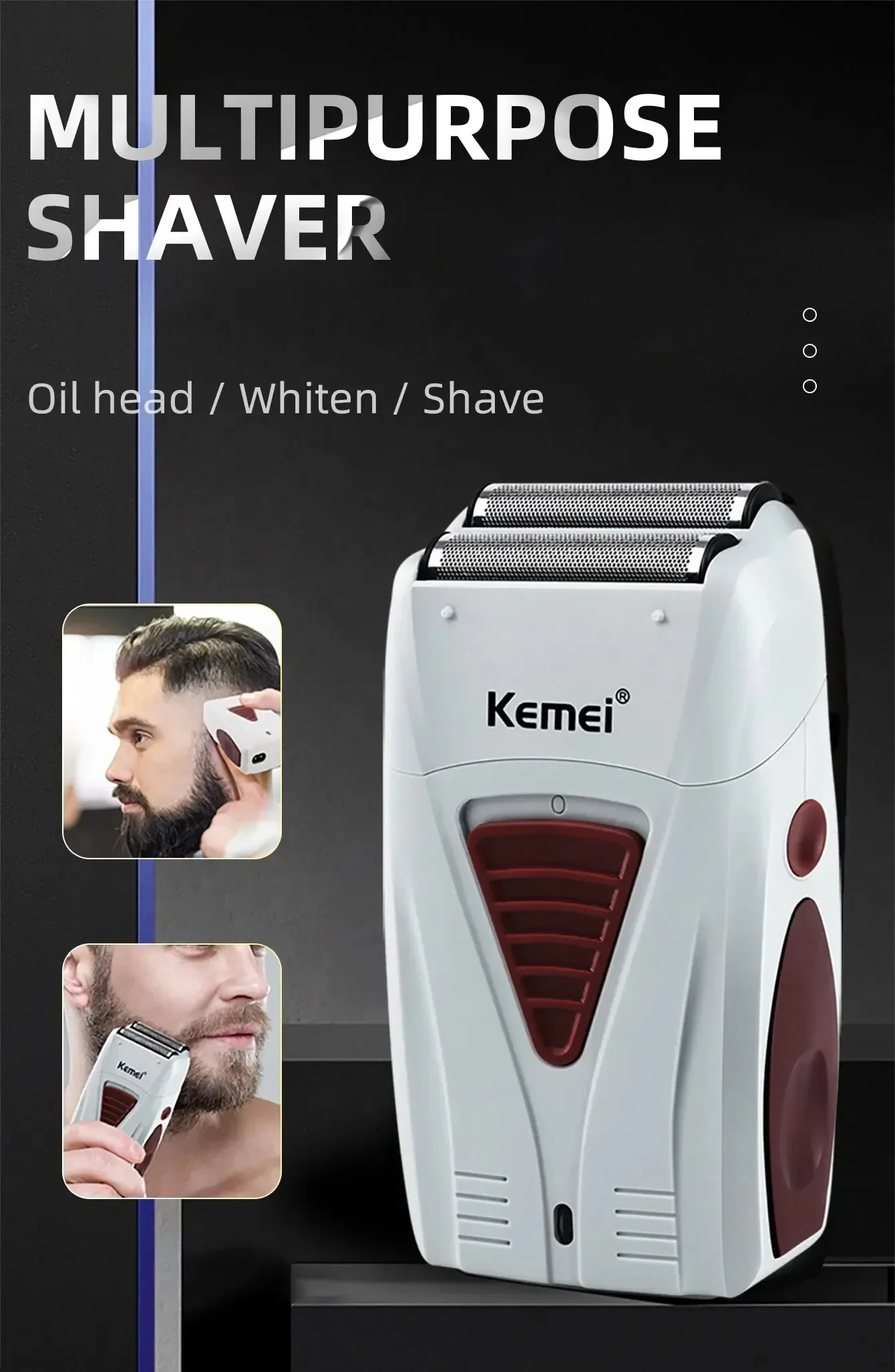 Kemei Hair Clipper Kit for Men Electric Shaver Hair Trimmer Professional Cutting Machine KM-2296 KM-3382 KM-2293 Hair Clipper