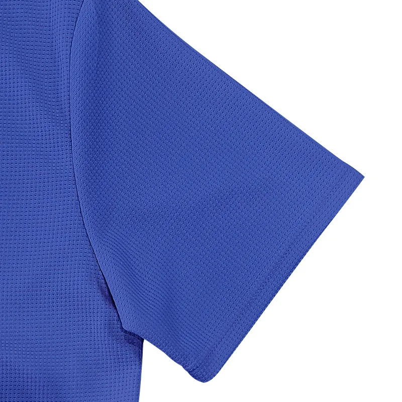 2026 New Summer Breathable Polo Shirts Men Solid Waffle Short Sleeve Polo Shirts for Men Fashion Casual VCollar Polo Shirt