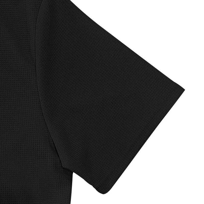 2026 New Summer Breathable Polo Shirts Men Solid Waffle Short Sleeve Polo Shirts for Men Fashion Casual VCollar Polo Shirt
