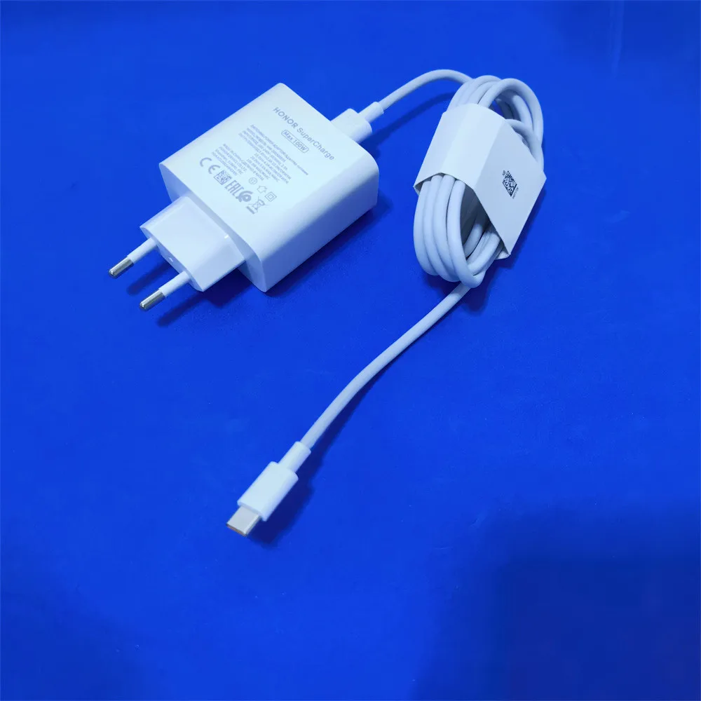 Honor 100W Charger Super Fast Charging EU/US Wall Adapter 6A USB Type C Cable For Honor 500 300 200 100 90 GT 80 Pro Magic V5 7