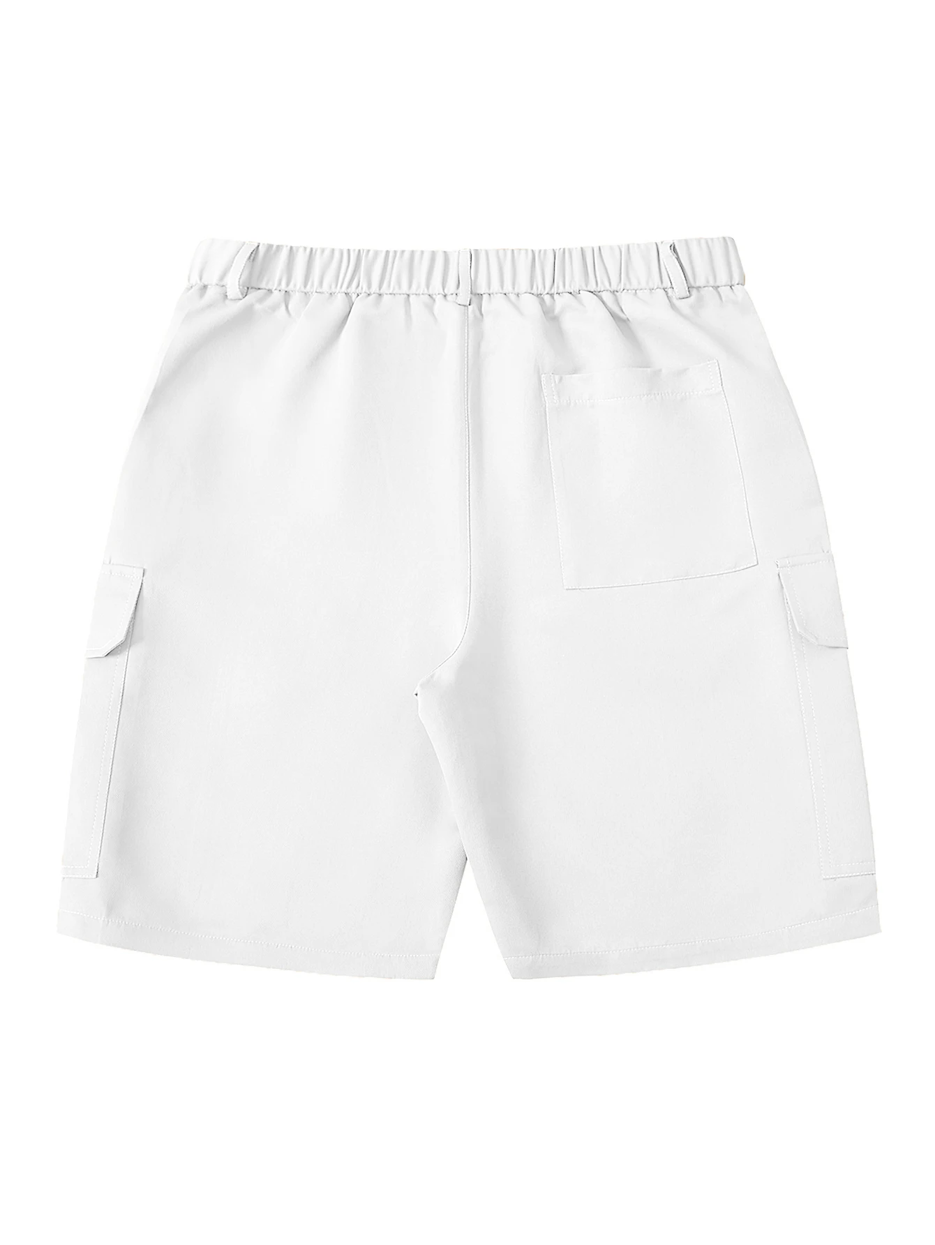 Men's summer shorts, fashionable multi pocket work pants, outdoor casual white business shorts, simple and trendy work pants, hi