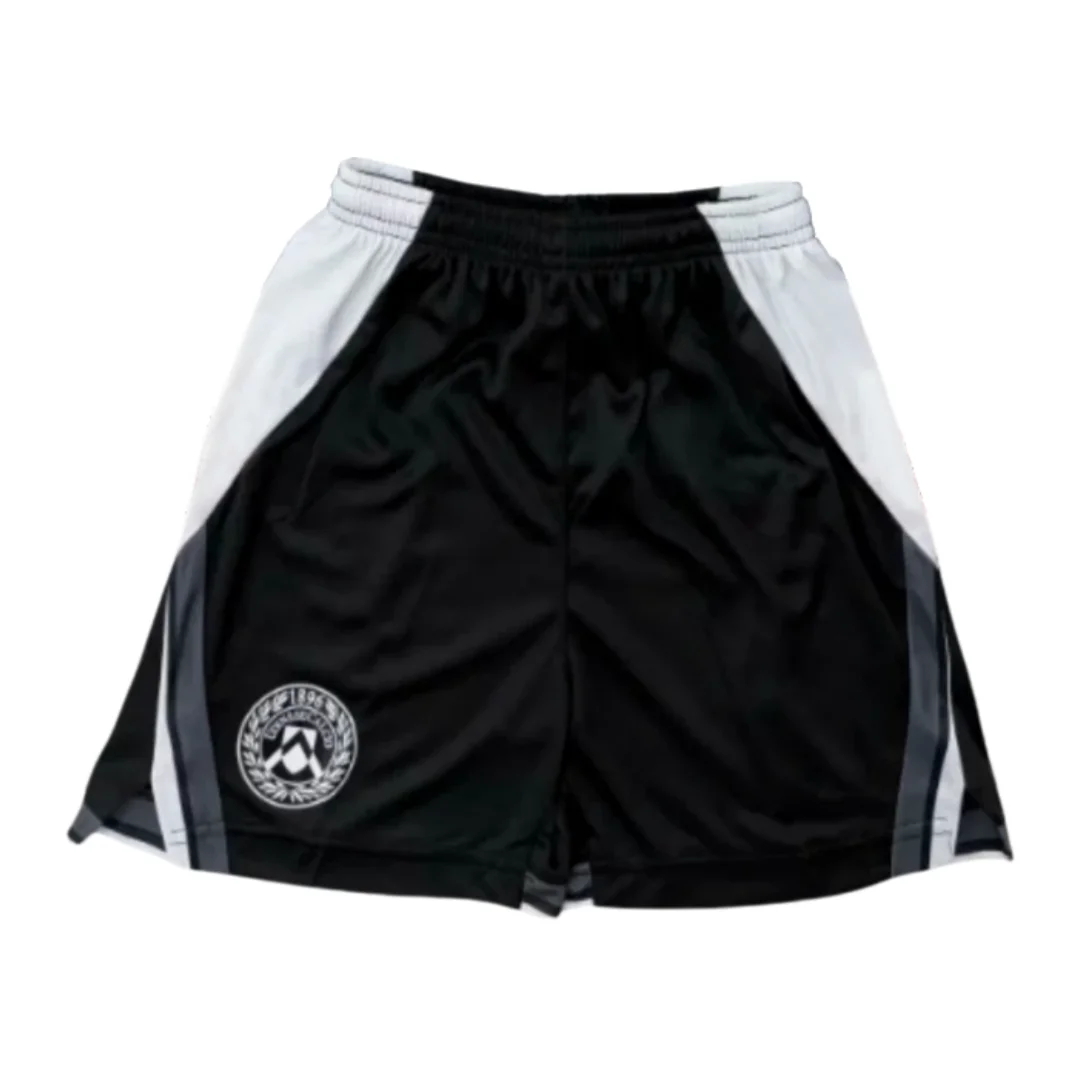 Black & White Vertical Striped Soccer Shirt & Shorts Set Udinese Home Adult Kids Athleisure Set Summer Breathable Quick-drying