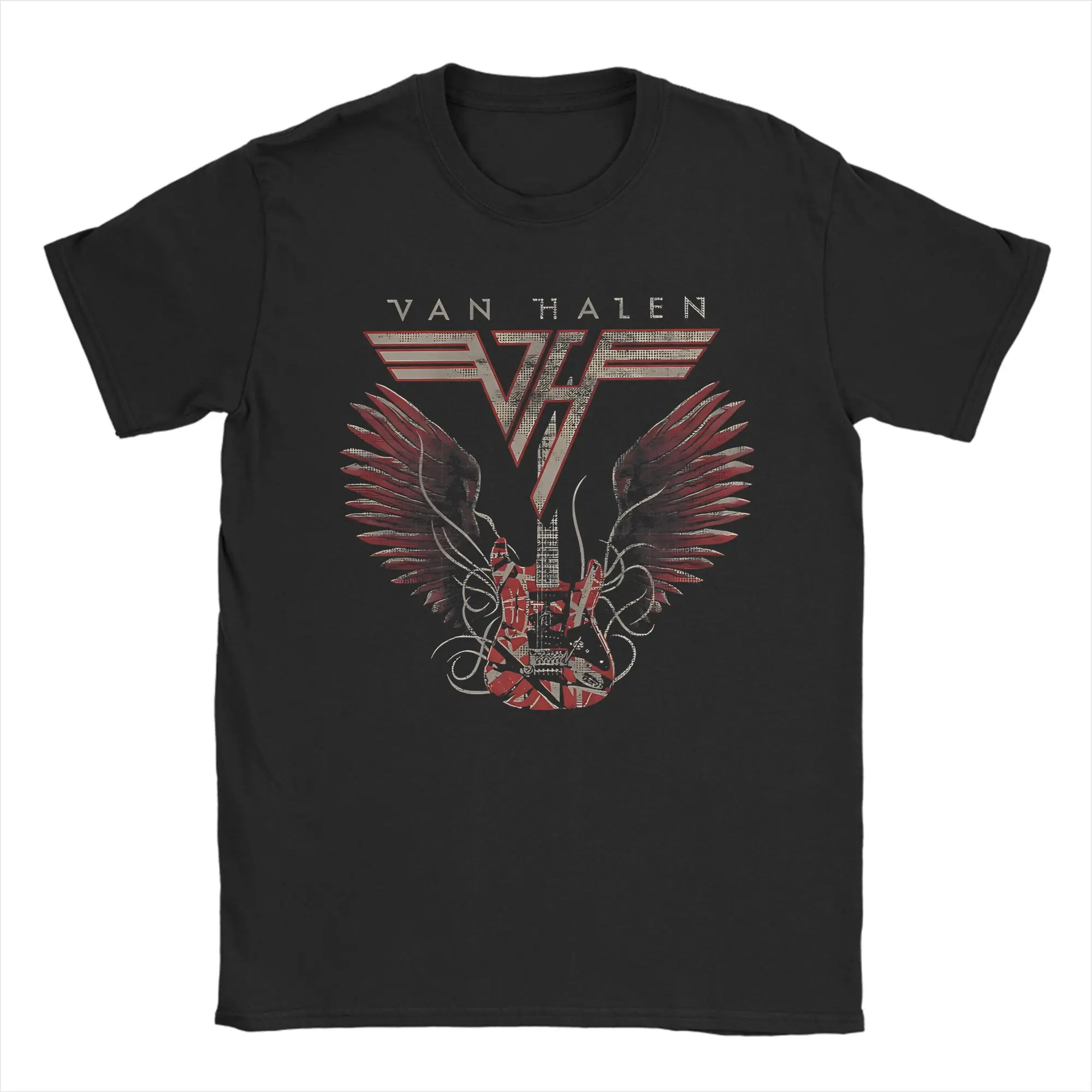 Men's T Shirt Van Halen Hard Rock Band T-Shirts Trending Summer Tees Classic 100% Cotton Tops Gift Idea