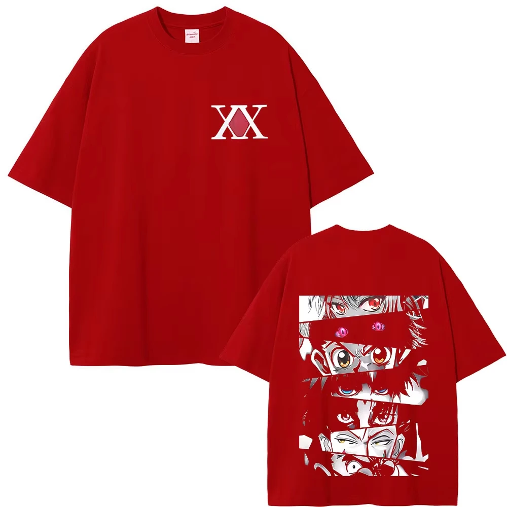 Anime Hunter X Hunter Eyes Graphic Printed T-shirt Men's and Women's T-shirt Men's Top Sports T-shirt 2026 Summer New Tee