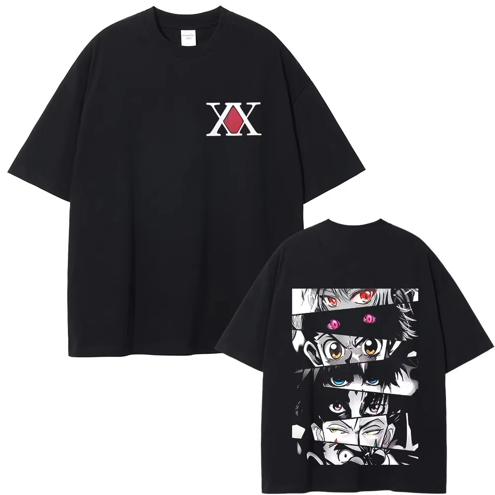 Anime Hunter X Hunter Eyes Graphic Printed T-shirt Men's and Women's T-shirt Men's Top Sports T-shirt 2026 Summer New Tee