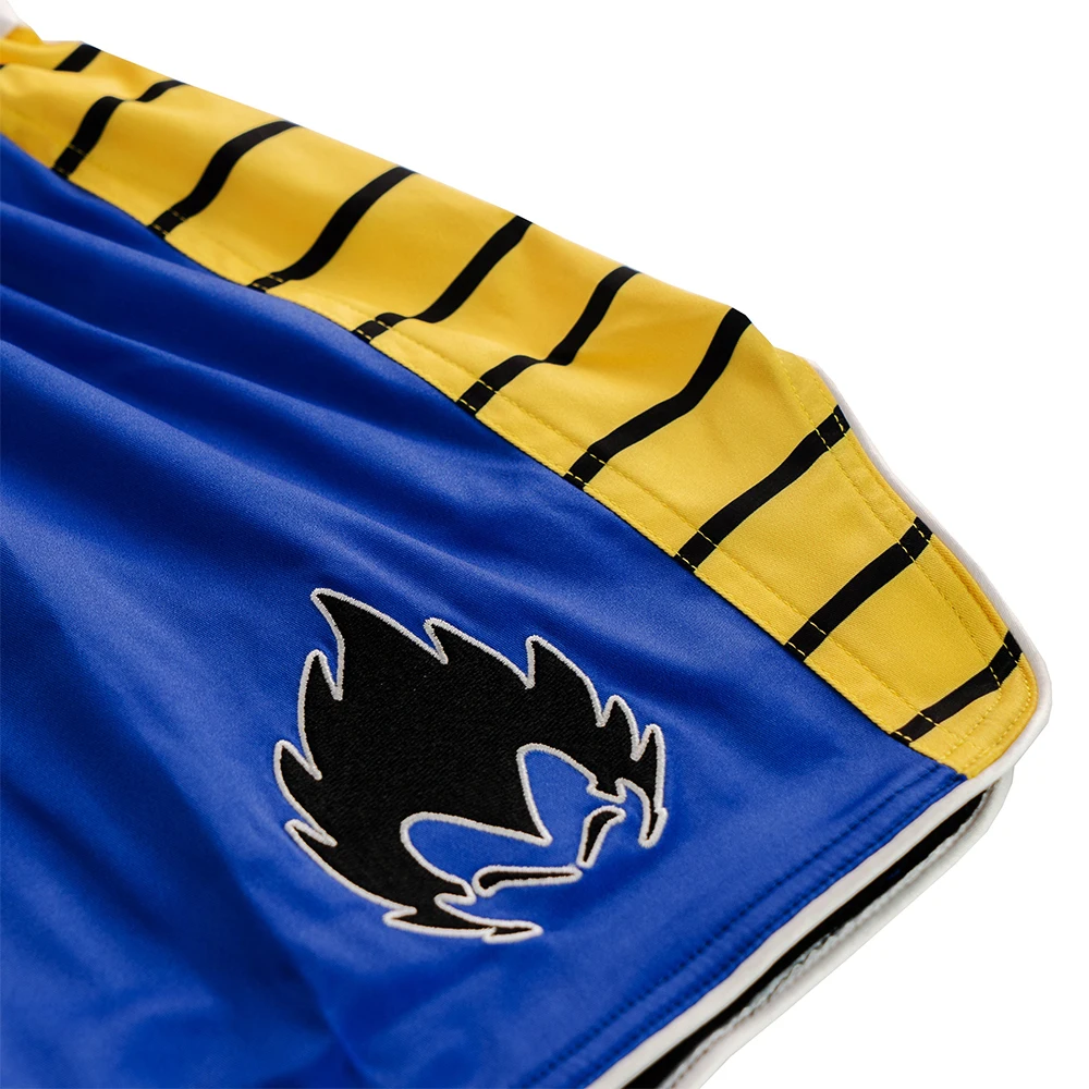 Summer New Dragon Ball Vegeta IV Muay Thai Shorts Men Oversized Quick-Dry Anime Enthusiast MMA Sport Shorts 