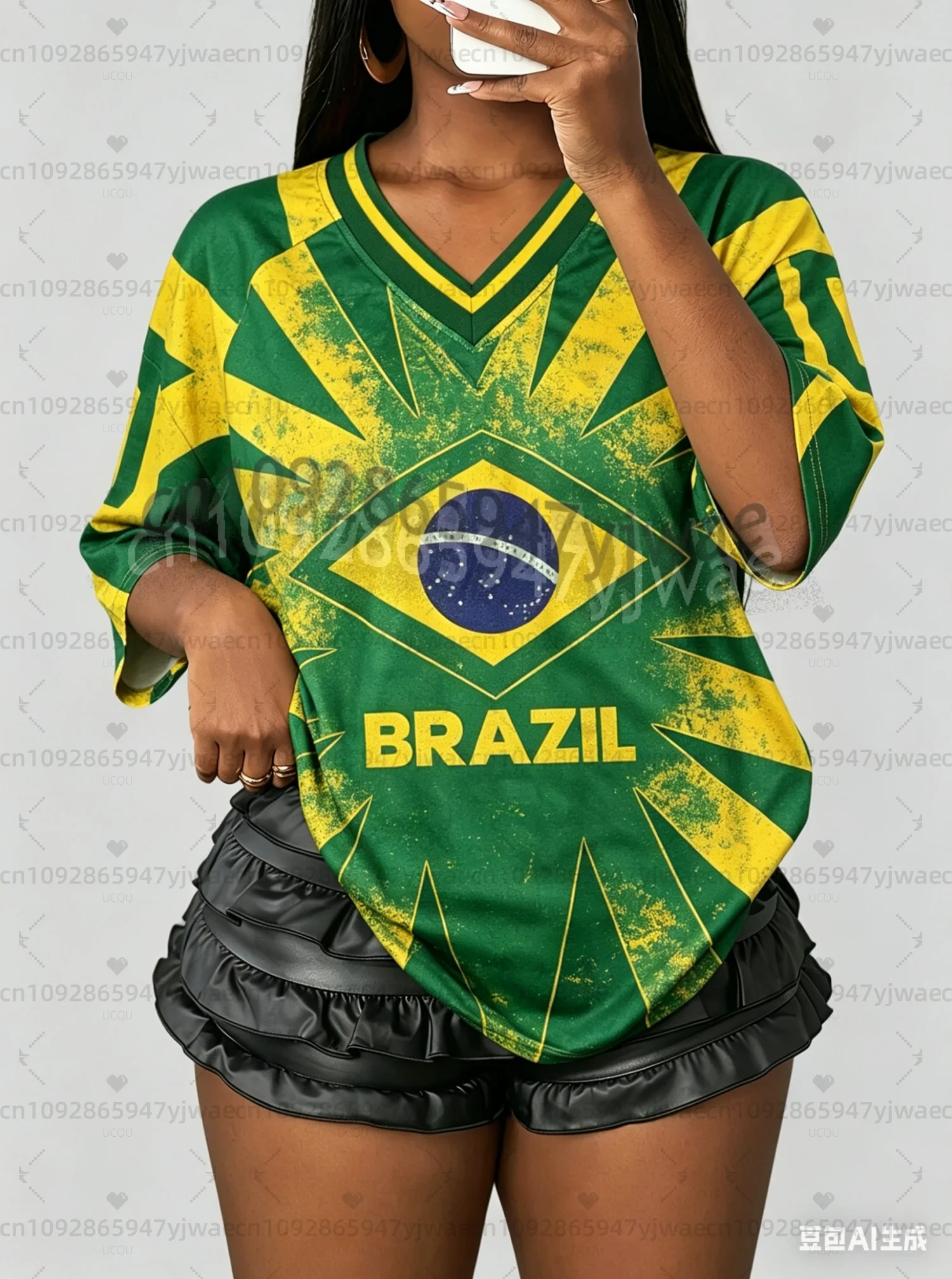 Brasil Flag Football Jersey Women Men Sports T-Shirts Brasil Flag Street Plus Size Soccer Jerseys Unisex Casual Graphic T Shirts