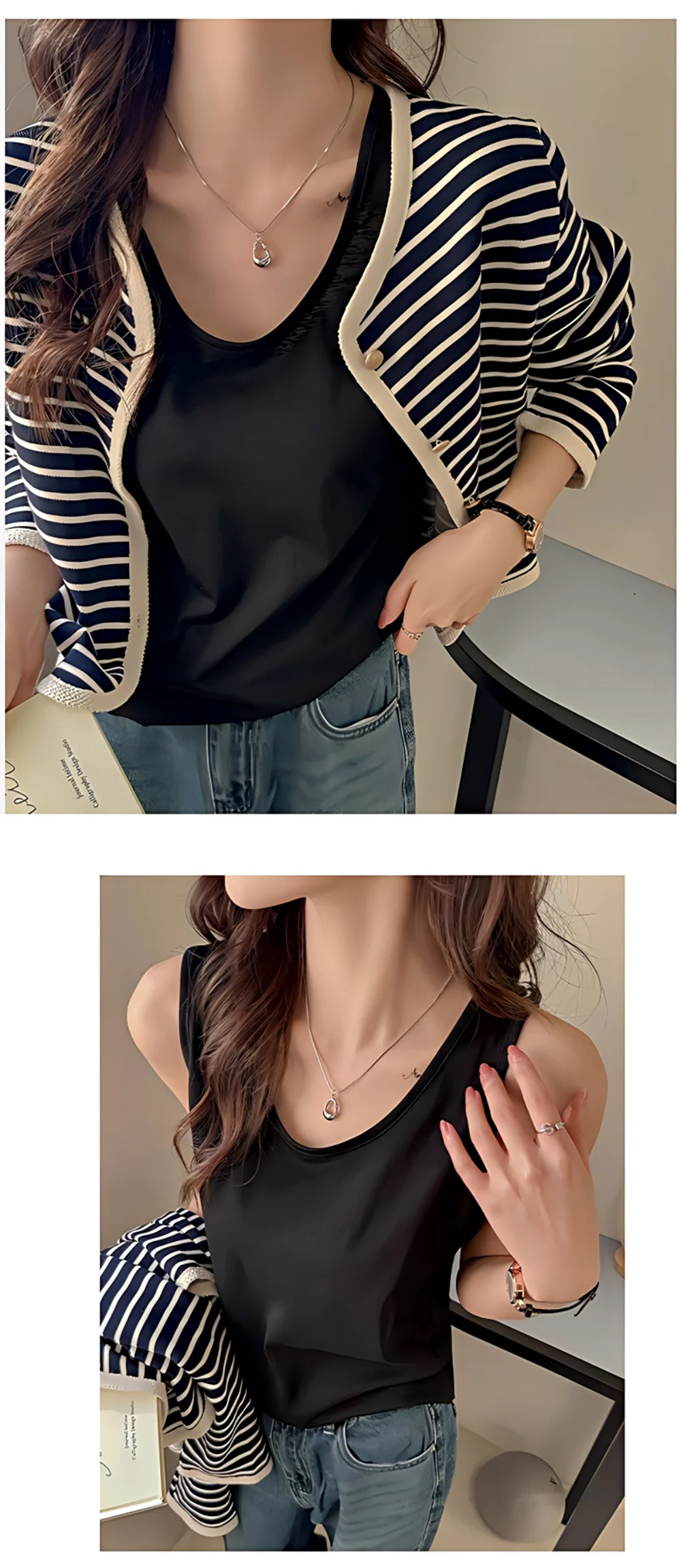 Female New Korean Loose Camisole Soft Summer All-Match Tank Top Casual Bottom Sleeveless Streetwear Sport Breathable Outerwear