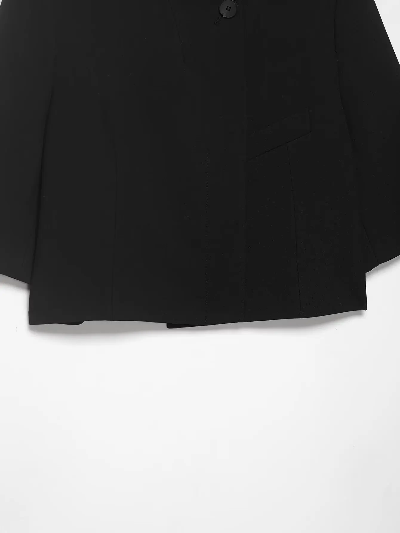 TFMLN 2026 Trendy Women's Suit Coats Stand Collar Half-Sleeve Blazer Solid Color Elegant Minimalist Style OL Fashion Outwear