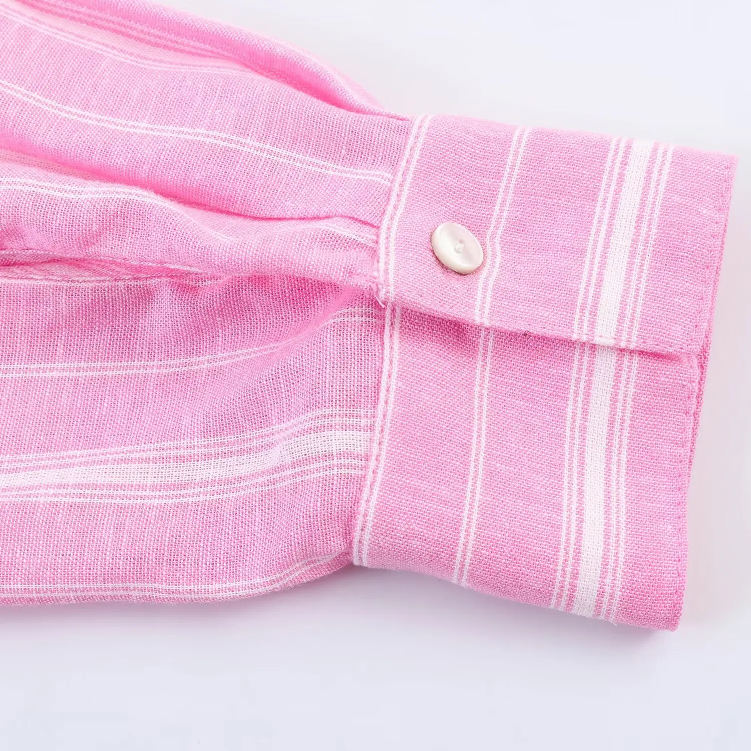 Women's Fashion Skirt Set 2 Piece Set Pink Oversize Long Sleeve Striped Shirt & Zipper Splicing Pleated Midi Skirt Female Outfit