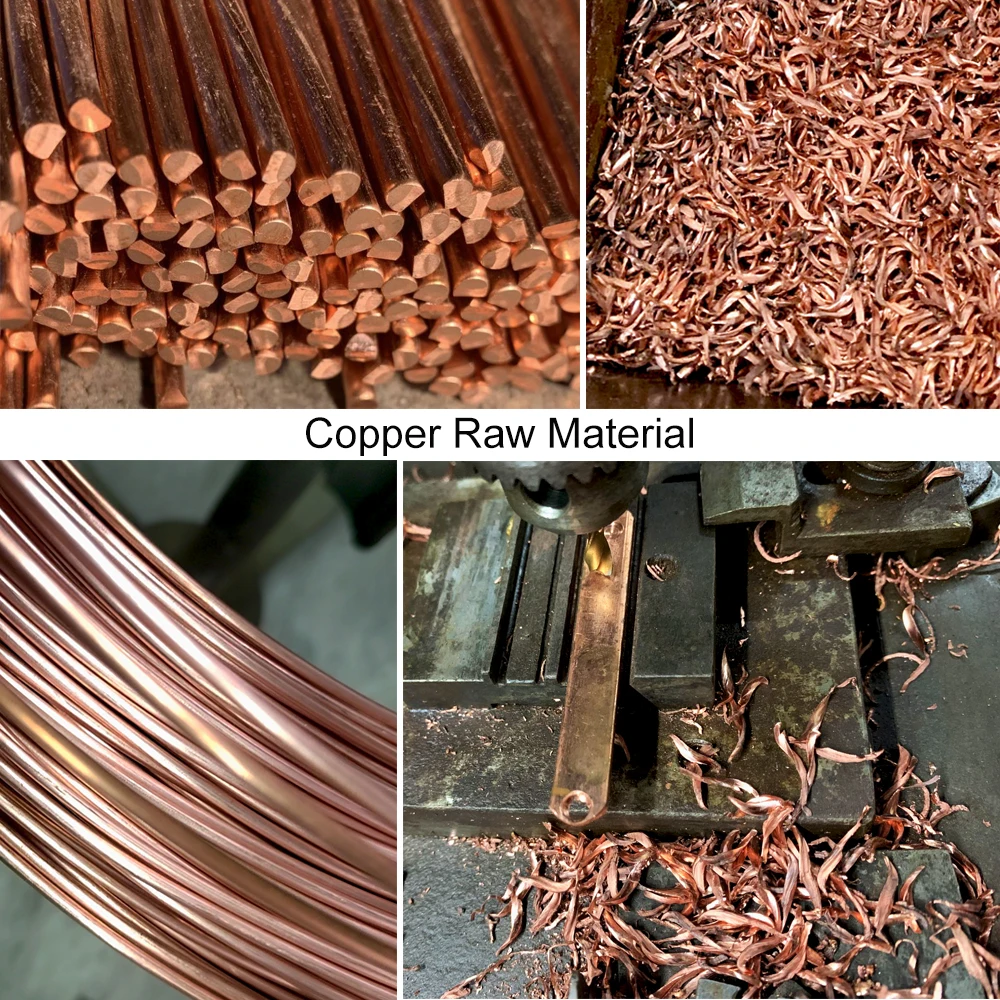 Vinterly Pure Copper Rings Magnetic Health Energy Braided Twisted Finger Open Cuff Adjustable Wedding Bands 7.3mm Wide Jewelry