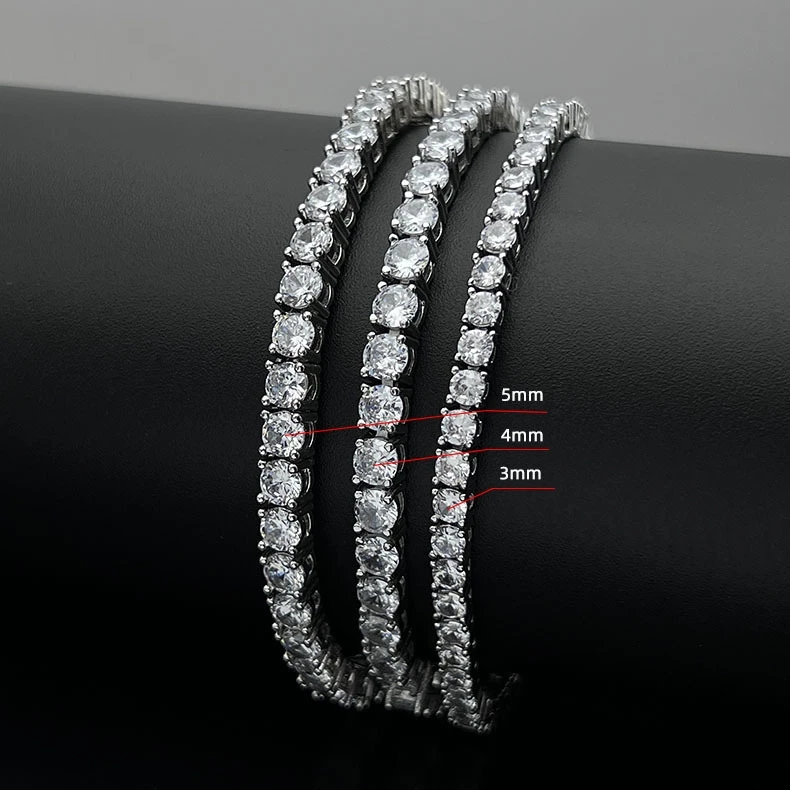 D VVS1 Moissanite Tennis Necklace For Women Top Quality 100% 925 Sterling Silver Sparkling Party Fine Jewelry
