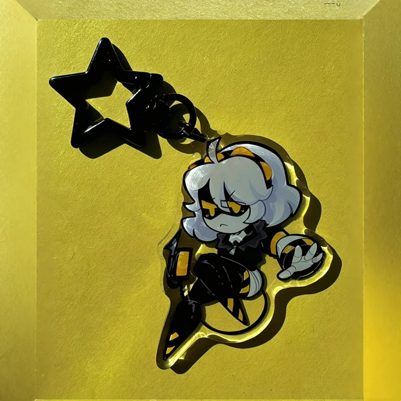 Murder Drones Keychain Set - Uzi N V Chibi Acrylic Charms - Sci-Fi Anime Fan Art Gift - Worker Drone Pendant for Backpack