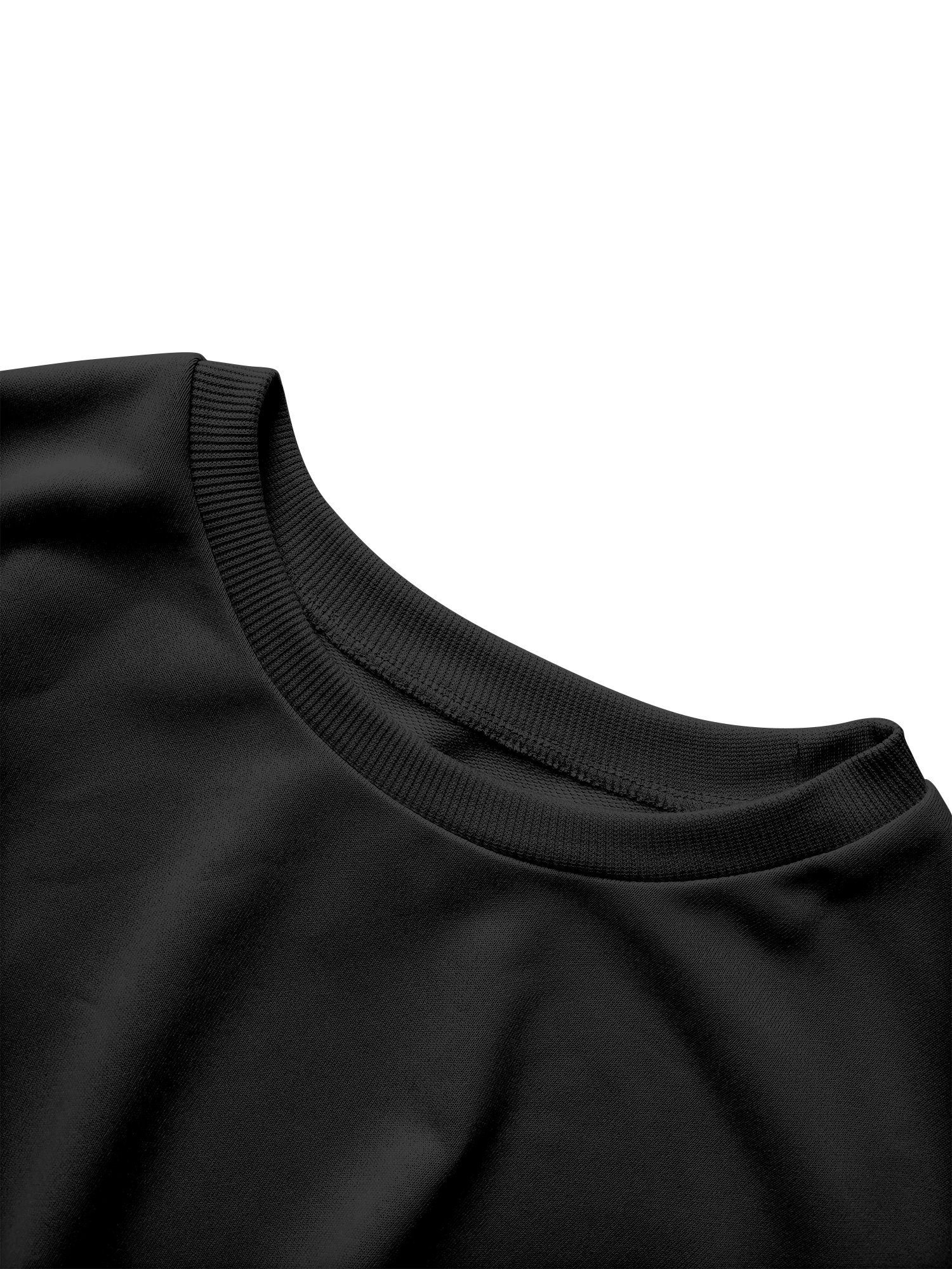 Women Casual Crew Neck Cropped Sweatshirt, Long Sleeve Ruched Waist Button Side Pullover Top, Solid Color Slim Fit Streetwear