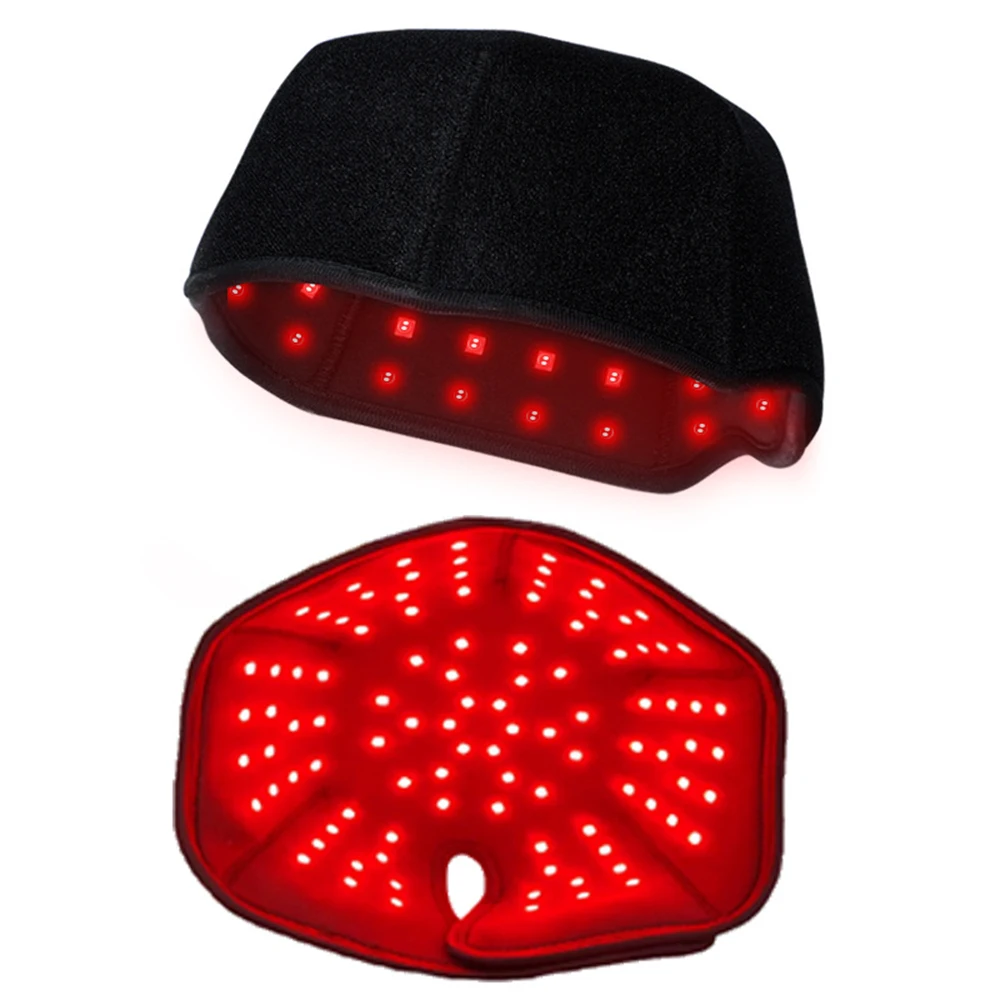 660nm 850nm Near Infrared LED Red Light Therapy Hat Device for Hair Growth Cap Prevant Loss Head Relaxation Relief Scalp