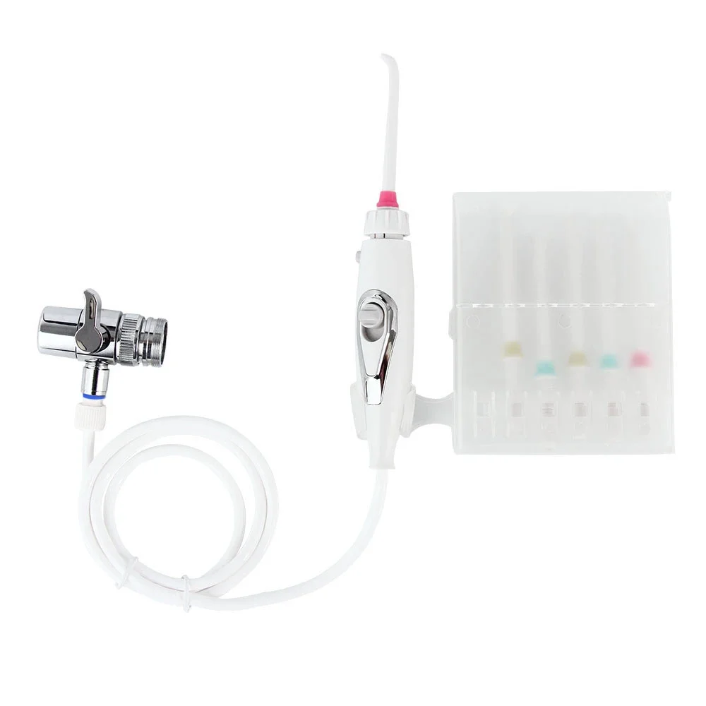 Dental Water Flosser Faucet Oral Irrigator Floss Dental Irrigator Portable Dental Water Jet Teeth Cleaning Mouth Washing Machine