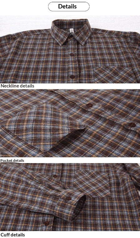 2026 Spring And Autumn New Loose Plaid Shirt Men’s Long Sleeve Button Shirt Casual Flannel Shirt Street Style Top