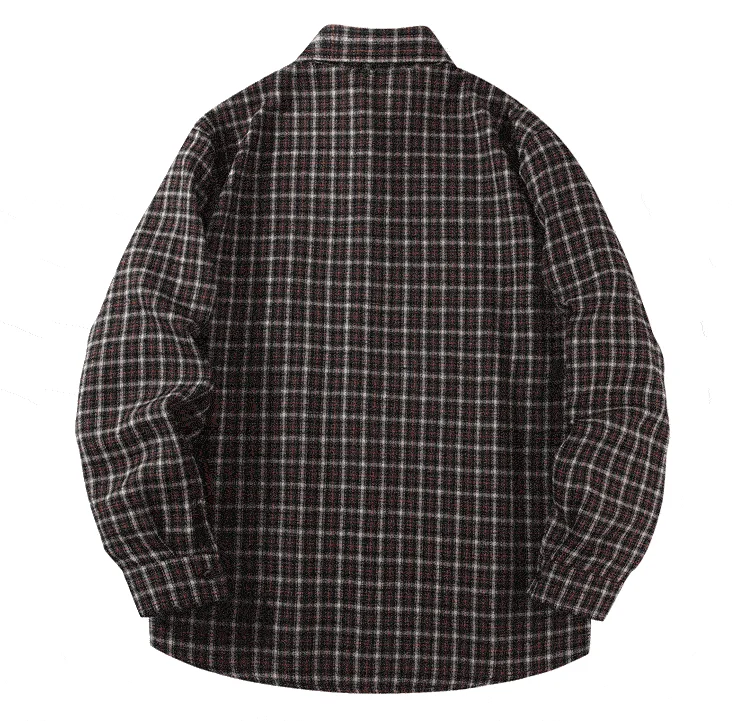 2026 Spring And Autumn New Loose Plaid Shirt Men’s Long Sleeve Button Shirt Casual Flannel Shirt Street Style Top