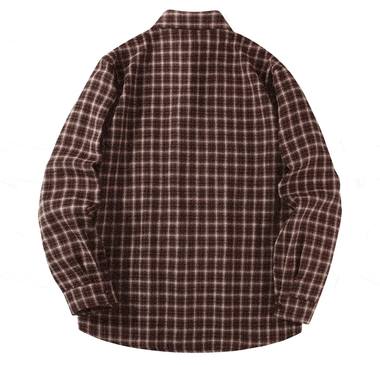 2026 Spring And Autumn New Loose Plaid Shirt Men’s Long Sleeve Button Shirt Casual Flannel Shirt Street Style Top