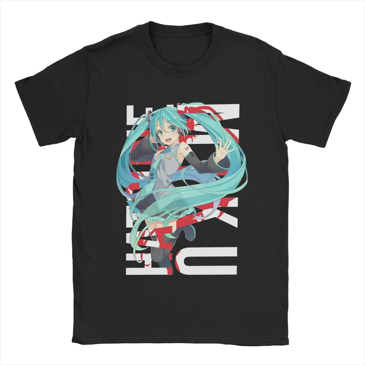 Hatsune Miku The Sound of The Future Anime Printed T-shirt Summer Men's and Women's Trendy Loose Casual Short Sleeve 2026 New