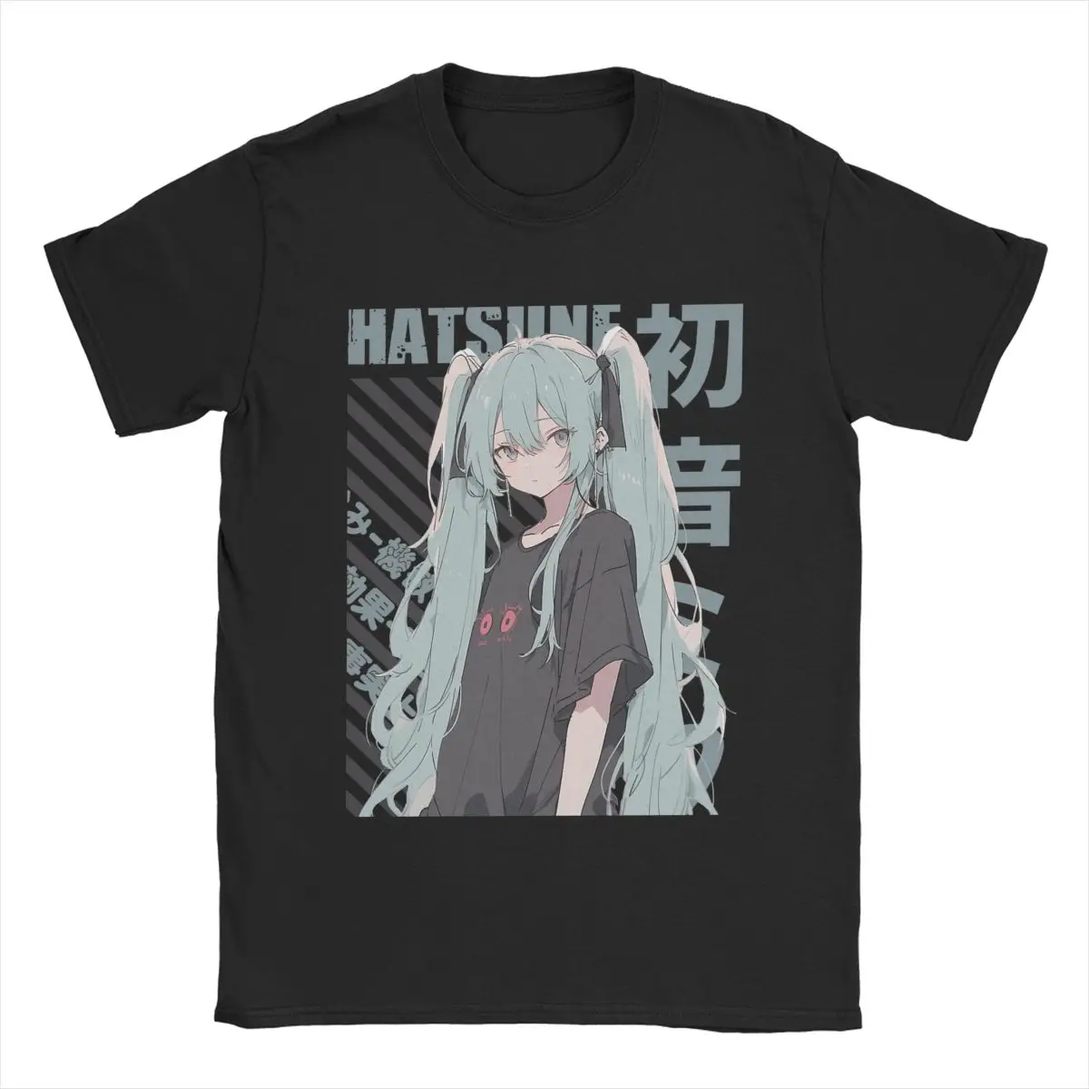 Hatsune Miku The Sound of The Future Anime Printed T-shirt Summer Men's and Women's Trendy Loose Casual Short Sleeve 2026 New