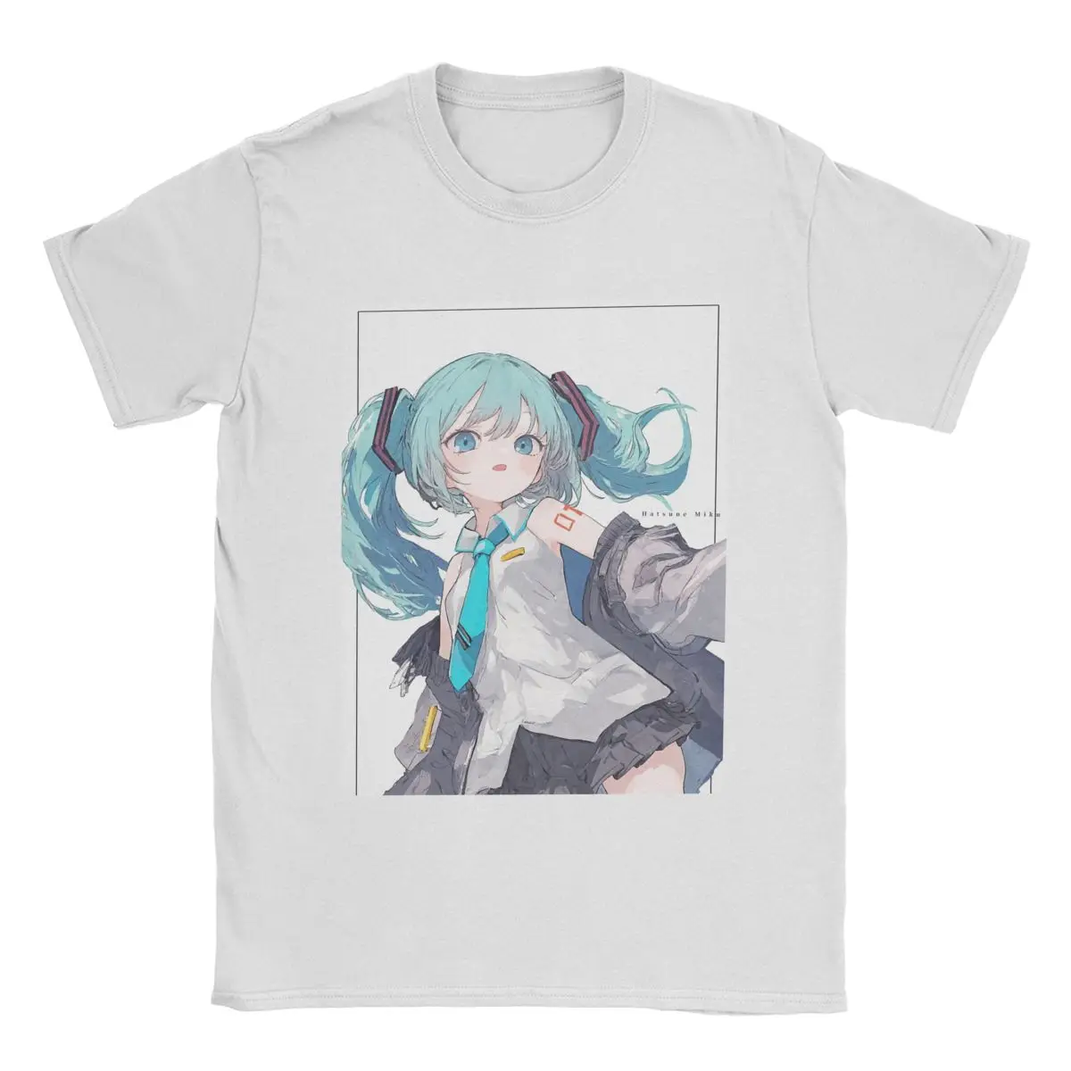 Hatsune Miku The Sound of The Future Anime Printed T-shirt Summer Men's and Women's Trendy Loose Casual Short Sleeve 2026 New