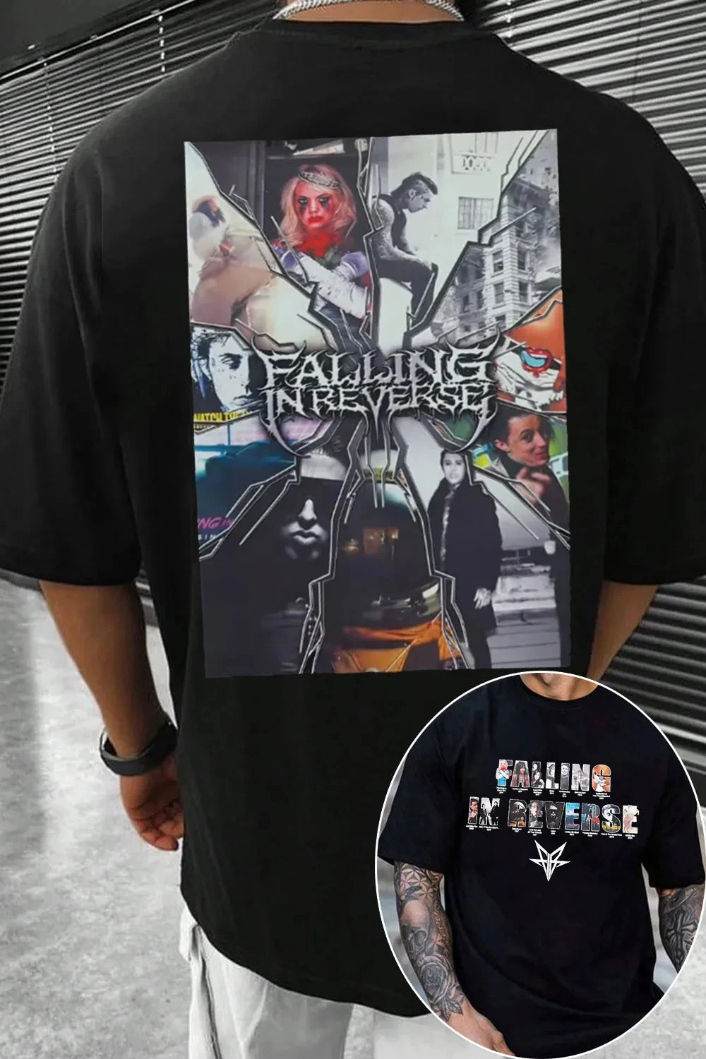 Hot Sale 2026 Falling in Reverse Band TShirt Mens Womens Cotton Tees Summer Casual Short Sleeve Round Neck Clothing Loose Trend