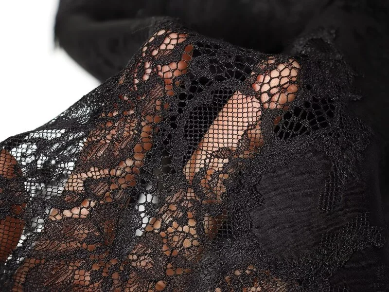 2026 Summer Women Black Lace Cami Top Deep V Neck Hollow Out Sheer Spaghetti Strap Camisole Fashion Casual Streetwear