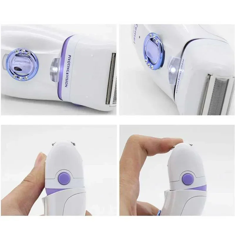 Kemei KM-2668 2-in-1 Women's Shaver Body Shaver for Full Body Shaving Women Hair Remover Electric Body Depilation Machine