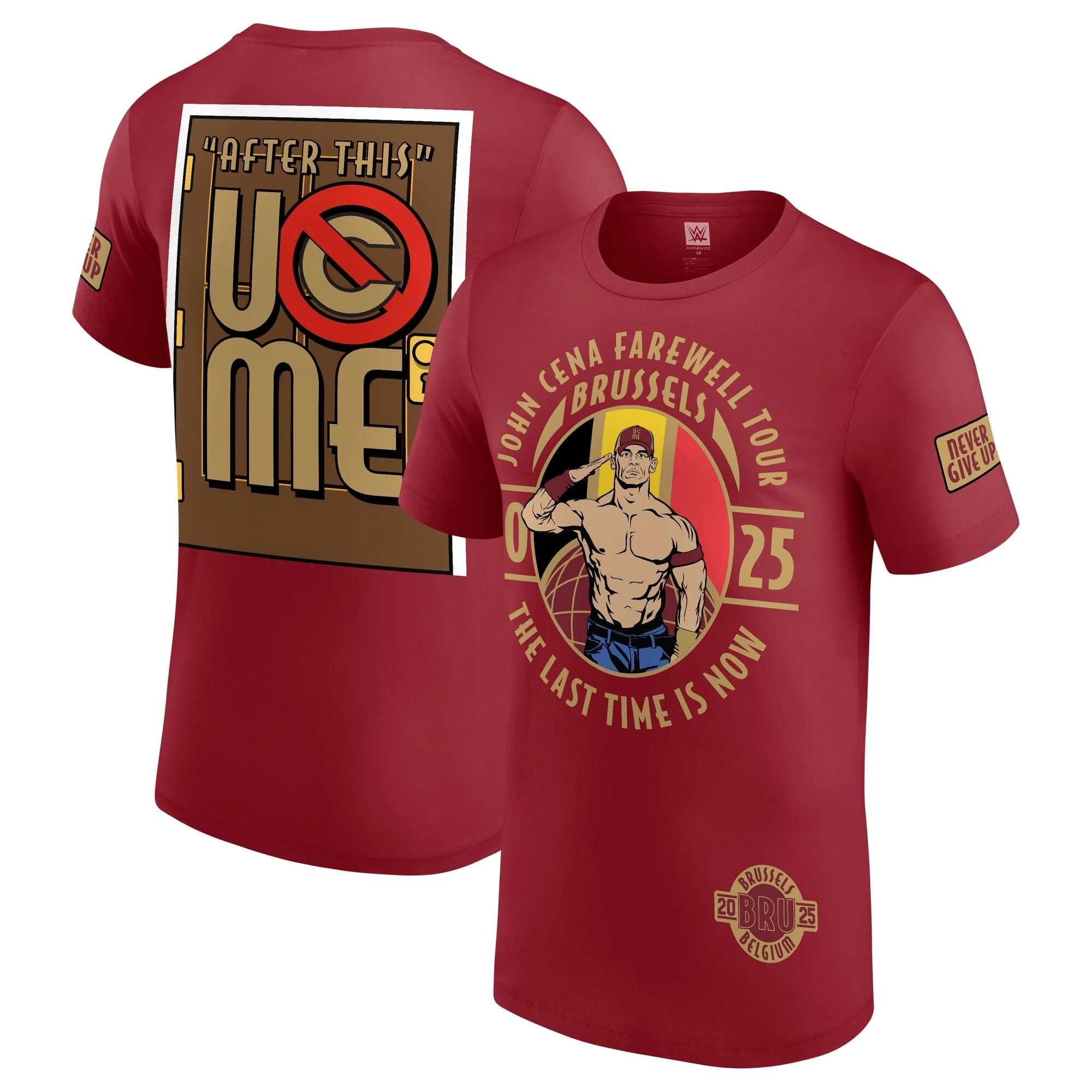 Farewell Tour Brussels Graphic T-shirt Fan Souvenir Casual Short-sleeve Tee with Printed Design