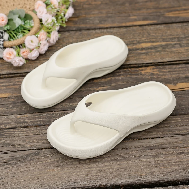Summer Women's Slippers Thick Soft Sole Non-slip Fashion Men Outdoor Beach Cool Flip-flops Couple Shoes