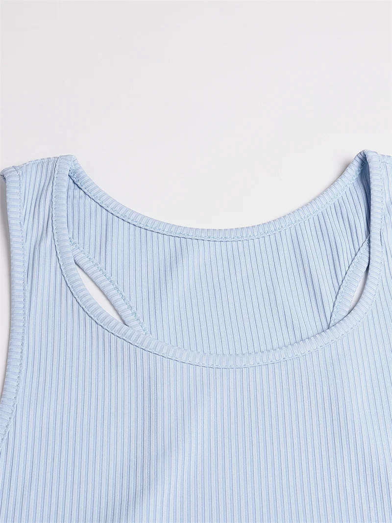 Men's Summer O-neck loose stripe gym Tank top Men Fitness sleeveless pullover Sports Undershirt Elasticity casual vest men tops