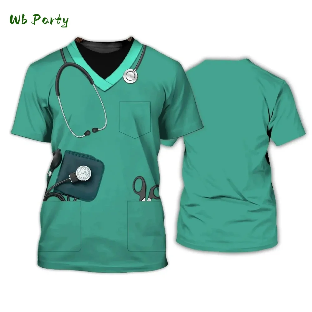 Police Uniform 3D Print Sports Quick Dry Breathable Men T-shirt Street Cosplay Party Casual Parent-child Short Sleeve Clothing