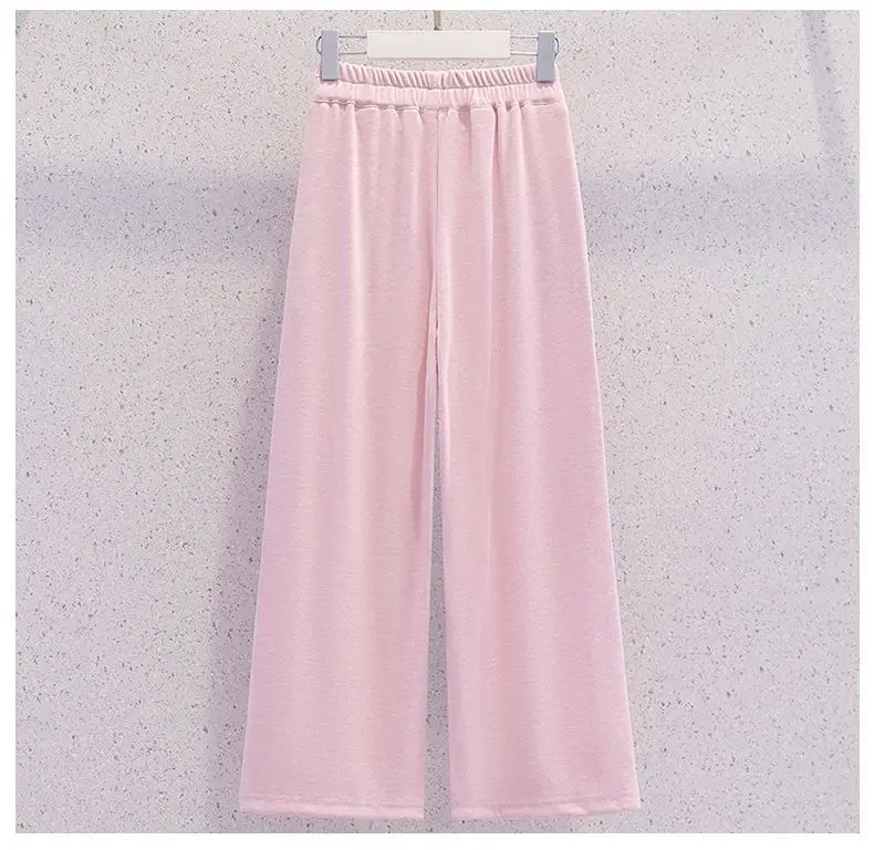 Summer Teenage Girls Clothes Set Children O-Neck Tshirt and Casual Pants Suit Student School Short Sleeve Top Bottom Outfits