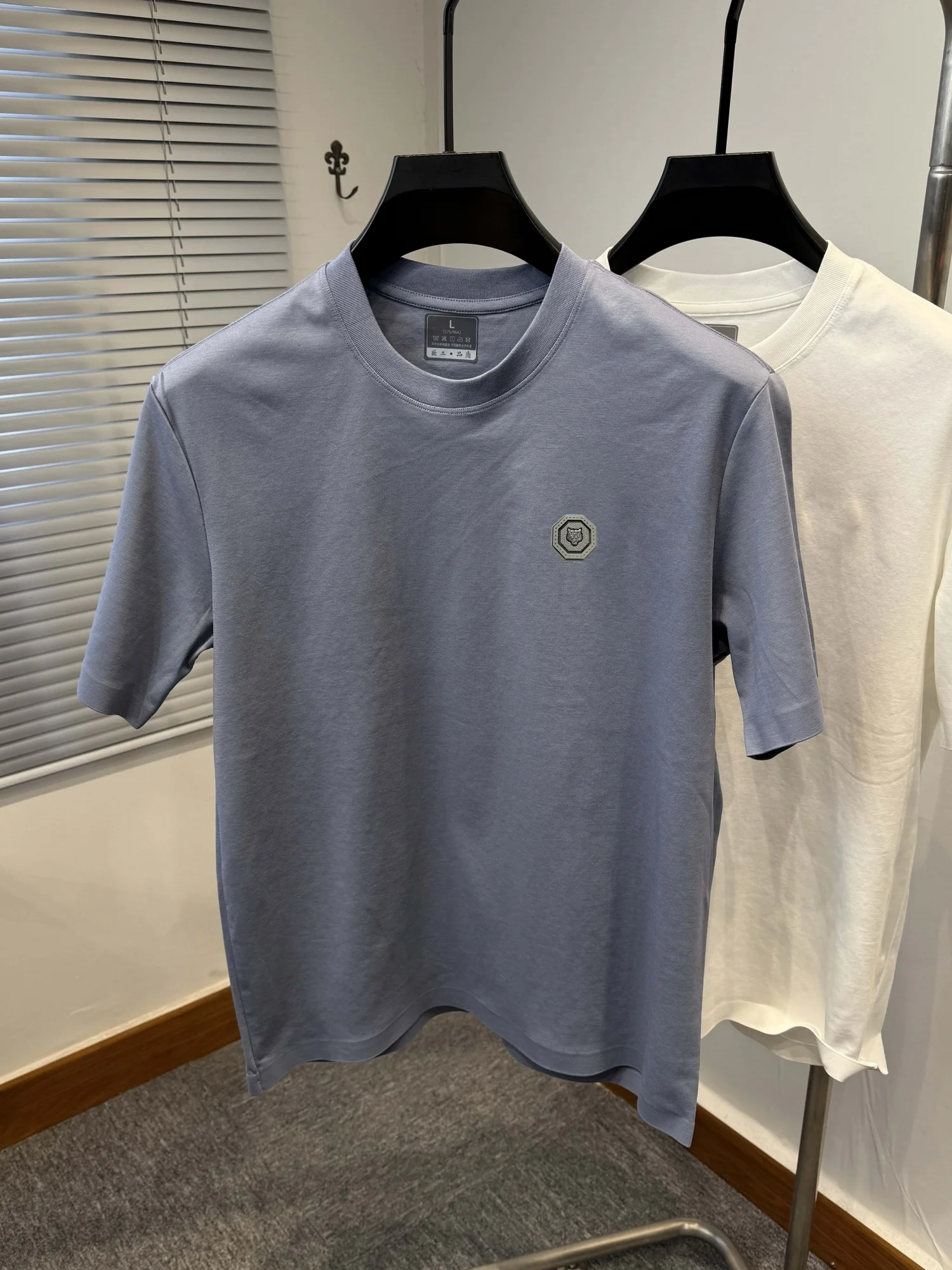 Summer Men's Boutique Printed T-Shirt Anti Wrinkle Comfortable Breathable Casual Short-Sleeved Daily Business Sports Top