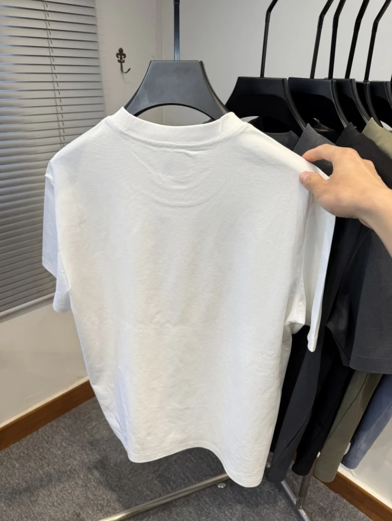 Summer Men's Boutique Printed T-Shirt Anti Wrinkle Comfortable Breathable Casual Short-Sleeved Daily Business Sports Top