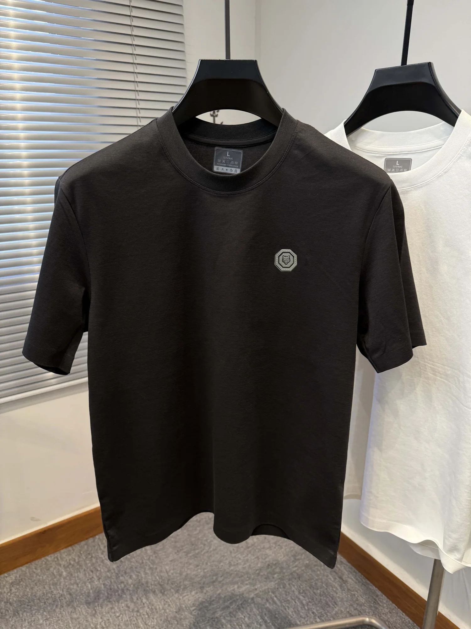 Summer Men's Boutique Printed T-Shirt Anti Wrinkle Comfortable Breathable Casual Short-Sleeved Daily Business Sports Top