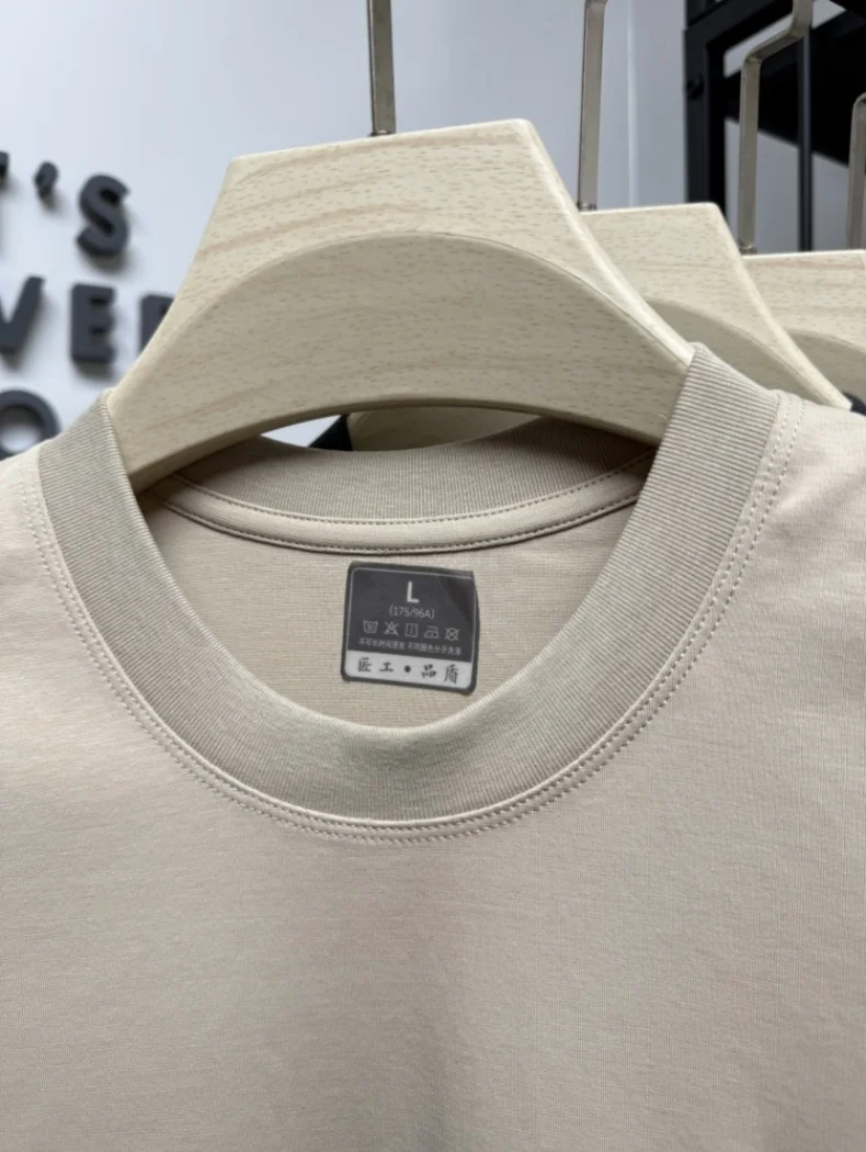 Summer Men's Boutique Printed T-Shirt Anti Wrinkle Comfortable Breathable Casual Short-Sleeved Daily Business Sports Top