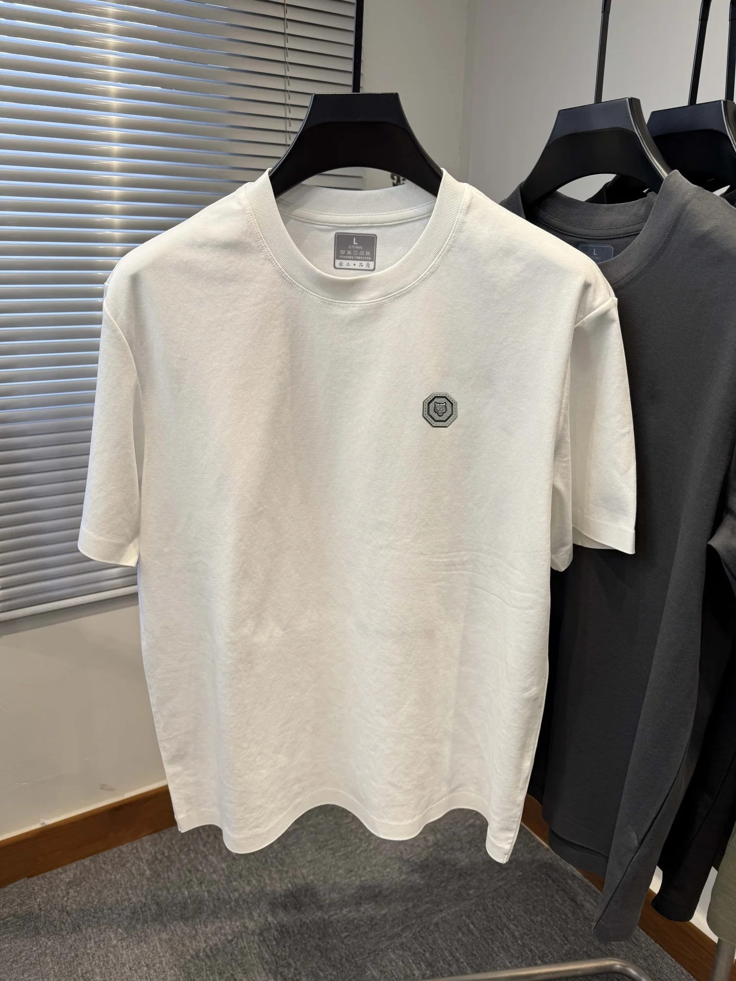 Summer Men's Boutique Printed T-Shirt Anti Wrinkle Comfortable Breathable Casual Short-Sleeved Daily Business Sports Top