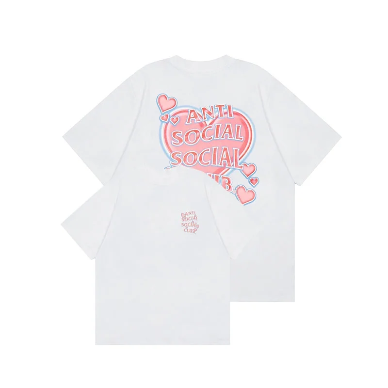 2026 New Summer Men's Cotton Clothing Graphic Lettering Print Women's Casual Sports Round Neck Street Fashion Streetwear Top