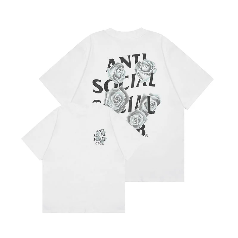 2026 New Summer Men's Cotton Clothing Graphic Lettering Print Women's Casual Sports Round Neck Street Fashion Streetwear Top