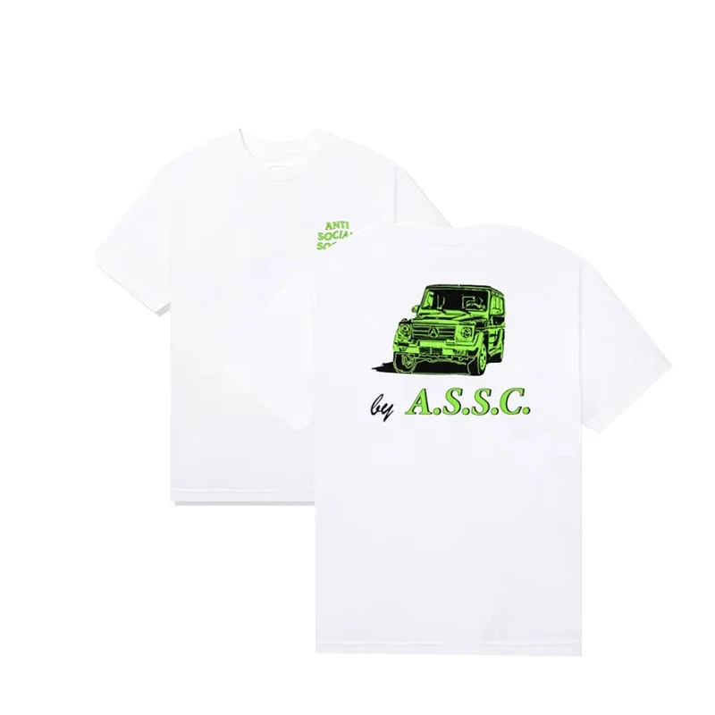 2026 New Summer Men's Cotton Clothing Graphic Lettering Print Women's Casual Sports Round Neck Street Fashion Streetwear Top