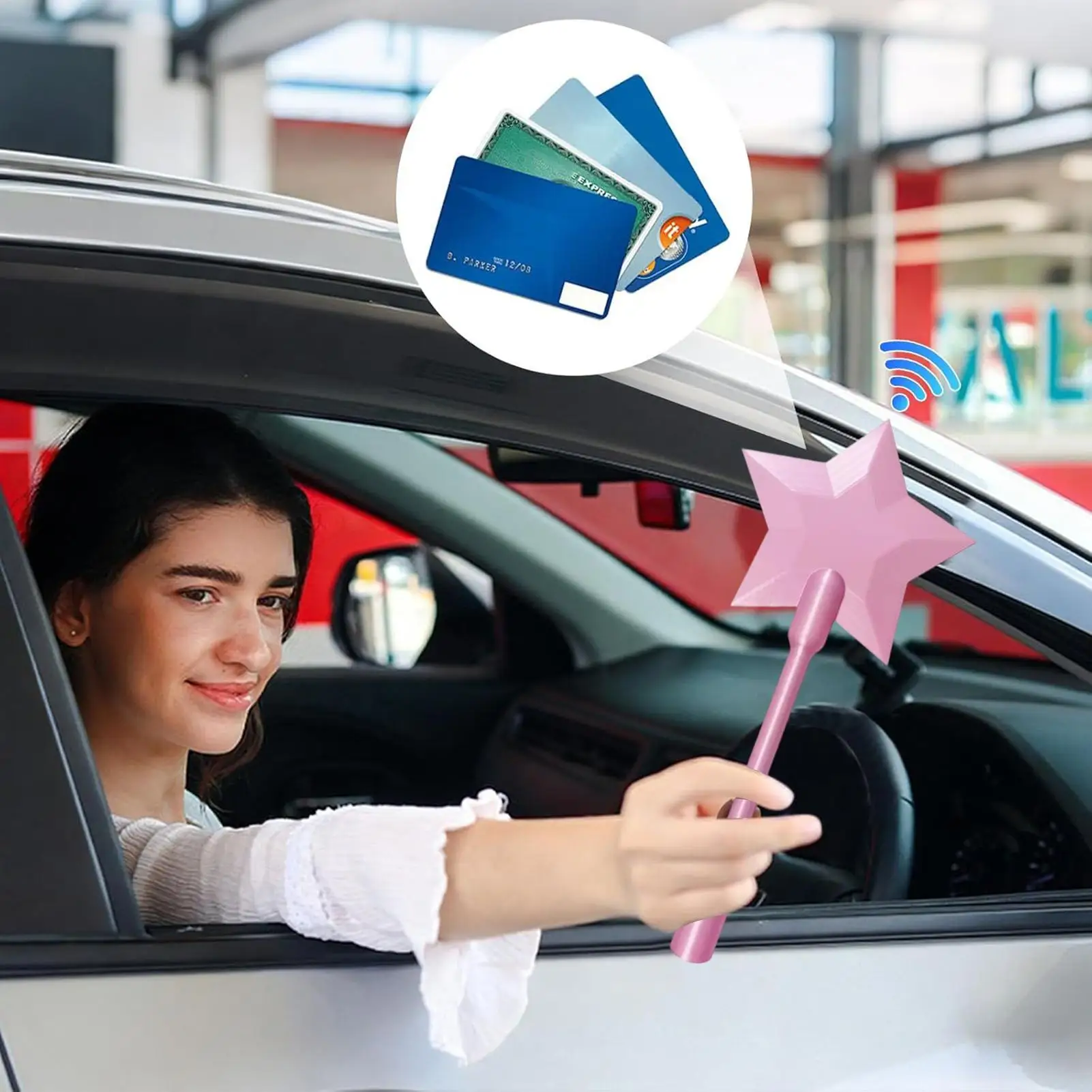 Credit Card Wand 3D Printed Payment Stick Star Magic Wands Tap To Pay For Kids Teens Adults Tech Lovers Cosplay Fans